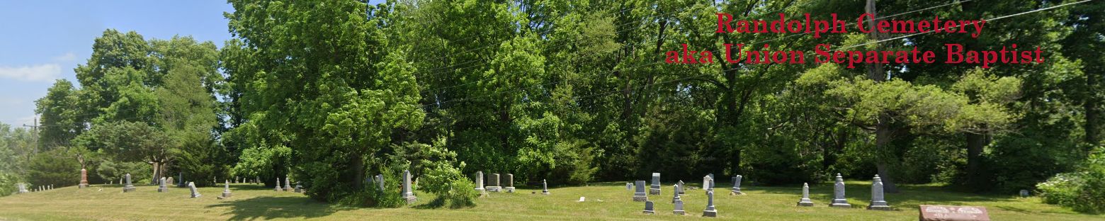 Randolph Cemetery looking north along 931