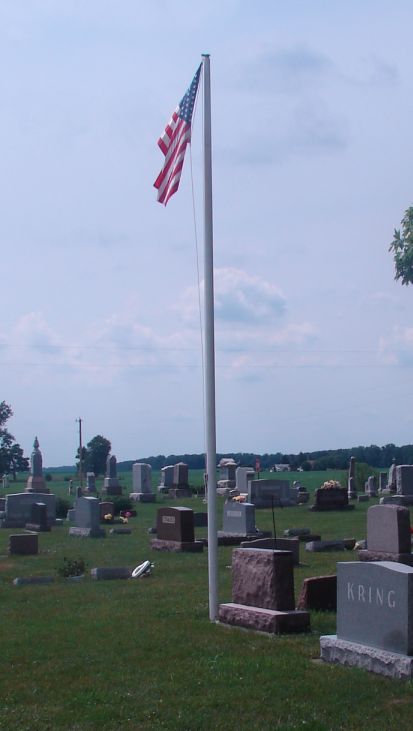 Kokomo Zion Cemetery flagpole